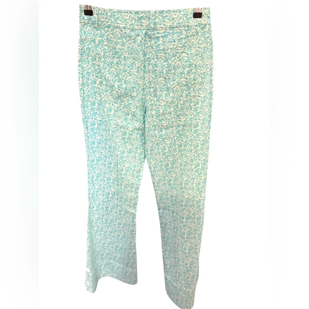MANGO NWT Floral Linen Blend Flare Pants in Sz 2, 4 & 6